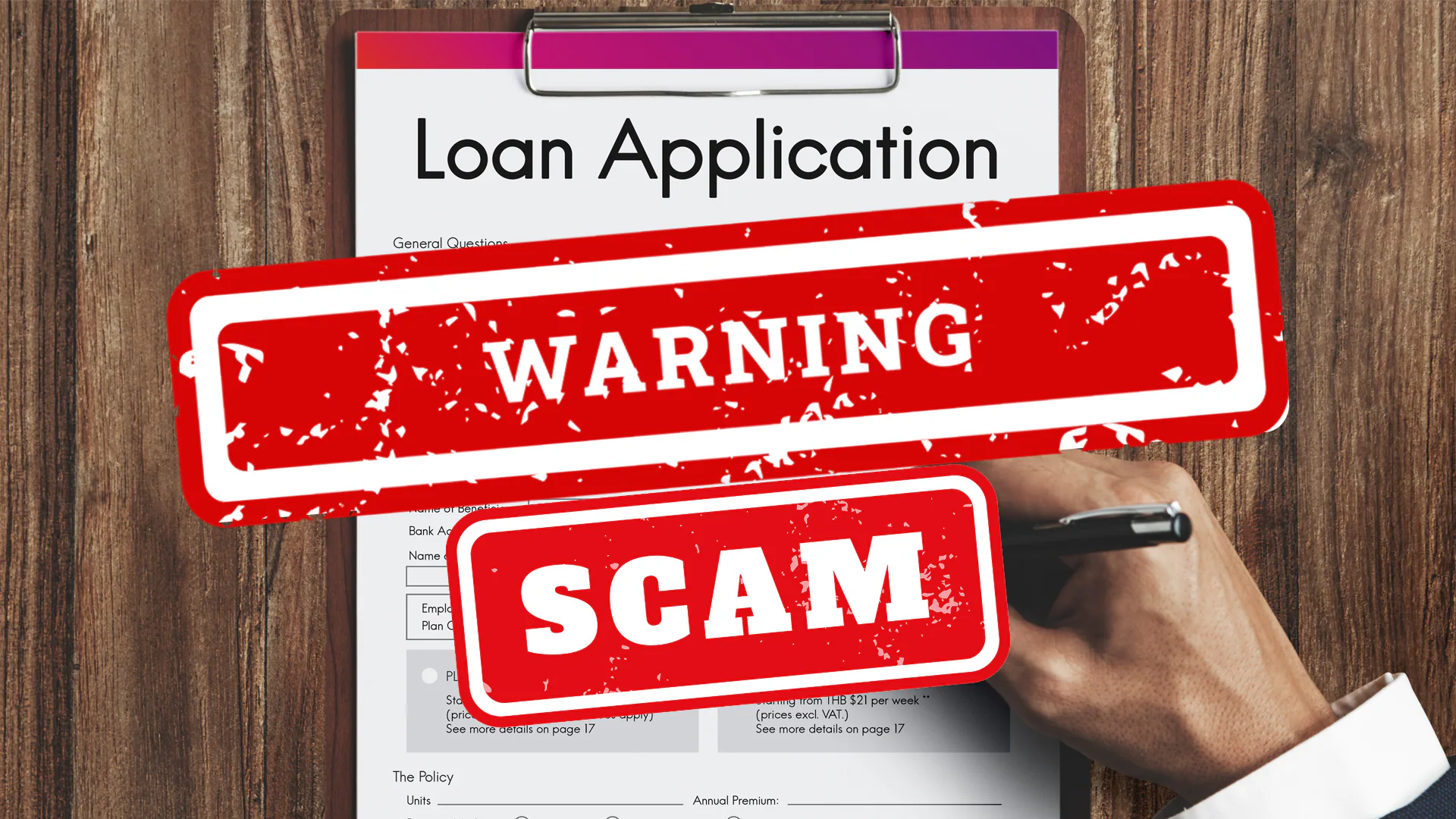 Scam Alert Warning - Visual representation showing fake website threats and impersonator warnings to help users identify fraudulent activities